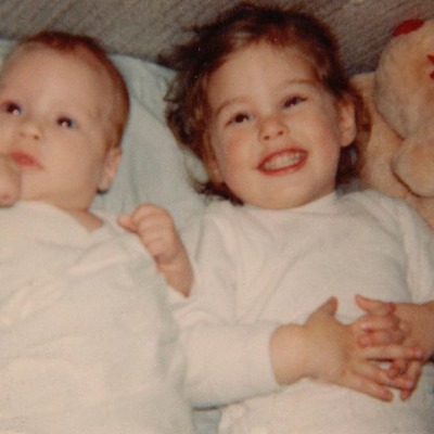 Baby Sherry Goffin and her elders sister, Louise Goffin.